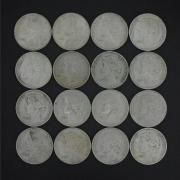 Lote 281 - Conjunto de 16 moedas Portuguesas, em Cupro-Níquel de 25$00 ( vinte cinco escudos ), anos de 1980 a 1985. BC - MBC .