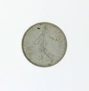 Lote 290 - Moeda República Francesa 5 Francos de 1963 prata (835 0/00 12g)