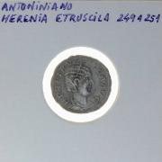 Lote 333 - Moeda Romana, Antoniniano Herenia Etruscila, 249 a 251 DC