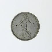 Lote 424 - Moeda República Francesa 5 Francos de 1964 prata (835 0/00 12g)