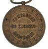 Lote 184 - MEDALHA MILITAR DA REPÚBLICA PORTUGUESA - Medalha em bronze das Campanhas do Exército Português com a respectiva fita e travessa com a Inscrição "No Mar" e as datas 1916, 1917 e 1918. Dim: 7,5cm (fita incluída) - 4