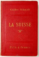 Lote 95 - GUIA SCHMIDT DA SUIÇA 1894 - Guides Schmidt, La Suisse, Chamounix, Veltlin et les Lacs Italiens, Zurich, Cesar Schmidt, 1894. Guia turístico pioneiro, profusamente ilustrado com belos mapas desdobráveis, muitos deles a cores. Exemplar em geral i