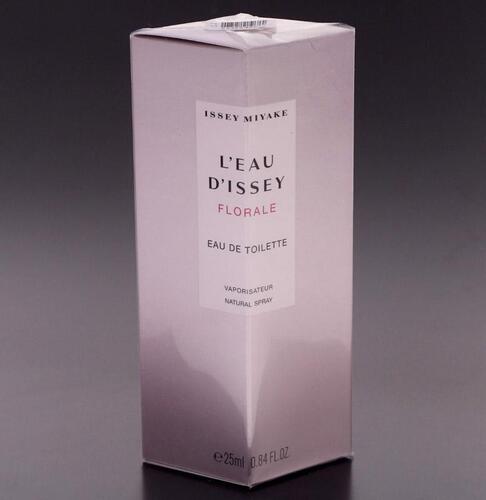 Lote 8 - ISSEY MIYAKE, FRASCO DE PERFUME - Eau de Toilette "L`Eau D`Issey Florale", Made in France, 25 ml. Nota: sem uso, caixa selada