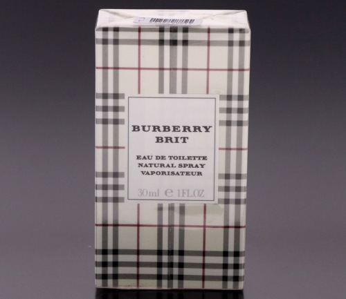 Lote 27 - BURBERRY, FRASCO DE PERFUME - Eau de Toillette "Brit", Made in France, 30 ml. Nota: sem uso, caixa selada