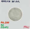 Lote 37 - ÁFRICA DO SUL, MOEDA DE 10 CÊNTIMOS EM PRATA 500, ANO 1963 - Moeda da República da África do Sul de 1963. Peso indicativo: 5.66 g. Dim: 23.5 mm (diâmetro). Nota: sem classificação atribuída pela Oportunity Leilões, cabe ao licitante atribuir a c - 3