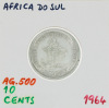 Lote 42 - ÁFRICA DO SUL, MOEDA DE 10 CÊNTIMOS EM PRATA 500, ANO 1964 - Moeda da República da África do Sul de 1964. Peso indicativo: 5.66 g. Dim: 23.5 mm (diâmetro). Nota: sem classificação atribuída pela Oportunity Leilões, cabe ao licitante atribuir a c - 3