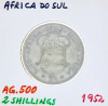 Lote 47 - ÁFRICA DO SUL, MOEDA DE 2 SHILLINGS EM PRATA 500, ANO 1952 - Moeda da África do Sul, efigie do Rei Jorge VI de 1952. Peso indicativo: 11.31 g. Dim: 28.52 mm (diâmetro). Nota: sem classificação atribuída pela Oportunity Leilões, cabe ao licitante - 3