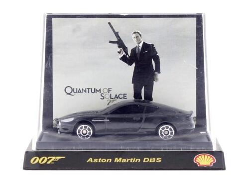 Lote 16 - ASTON MARTIN DBS - Miniatura automóvel em caixa original. Shell, colecção James Bond 007 - "Quantum of Solace". Nota: ligeiros sinais de uso.