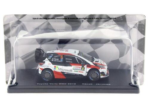 Lote 111 - TOYOTA YARIS WRC 2019 - Miniatura à escala 1:43, com diversas publicidades, base em acrílico. Carro nº 8 do WRC de 2019, Tanak - Jarveoja na prova do Chile. Colecção “WRC FIA WORLD RALLY CHAMPIONSHIP” da Ixo/Salvat. Nota: como novo, embalado.