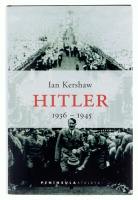 Lote 158 - HITLER 1936-1945 - Ian Kershaw, tradução para espanhol de José Manuel Álvarez Flórez, Ediciones Península Barcelona, 2000. Ilustrado. 1069 pp. Encadernação de Editor. Notas: sinais de manuseamento. Consultar valor indicativo: https://cutt.ly/gN