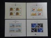 Lote 575 - Lote composto por 4 blocos de selos novos (MNH**) de PORTUGAL desde o ano 1988 a 1991 (Europa CEPT). Cotação AFINSA 115€.