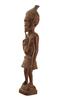 Lote 123 - ARTE AFRICANA, ESCULTURA - Em madeira representando figura com cachimbo. Dim: 37,5 cm - 3