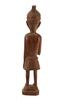 Lote 123 - ARTE AFRICANA, ESCULTURA - Em madeira representando figura com cachimbo. Dim: 37,5 cm - 4