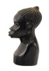 Lote 133 - ARTE AFRICANA, ESCULTURA - Em pau preto representando busto feminino. Dim: 23 cm - 3