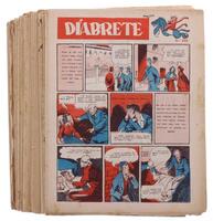 Lote 55 - LIVRO - Conjunto de 48 fascículos da colecção Diabrete, série 500, ano 1948/49, capas de brochura. Nota: com repetições e faltas