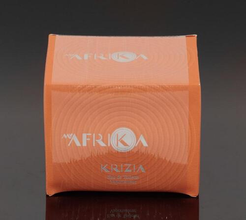 Lote 28 - KRIZIA, FRASCO DE PERFUME - Eau de Toilette “My Afrika”, Made in Italy, 75 ml. Nota: sem uso, caixa selada