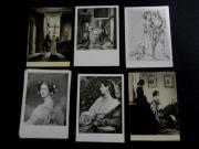 Lote 227 - Lote composto por 11 diferentes postais ilustrados novos e a preto e branco alusivos a pinturas.