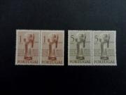 Lote 274 - Lote composto por série completa de selos novos (MNH**) em pares de PORTUGAL do ano de 1949 (Cong. Int. História da Arte). Cotação AFINSA 58€.