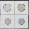 Lote 12 - PORTUGAL REPÚLICA - Conjunto de 4 moedas em prata, sendo 1 moeda de 2$50 escudos,de 1947 (peso indicativo: 3,5g, diâmetro: 20,4 mm) 1 moeda de 2$50 escudos, de 1951 (peso indicativo: 3,5 g, diâmetro: 20,4 mm) 1 moeda de 5$00 escudos, de 1947 (pe - 3