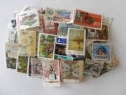 Lote 441 - Lote de 100 selos usados diferentes estrangeiros em perfeito estado filatélico. Origem coleccionador CC.