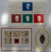 Lote 479 - Lote composto por 3 blocos de selos novos (MNH**) da ALEMANHA FEDERAL desde o ano de 1968 a 1982. Cotação YVERT 14€.