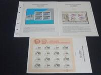 Lote 870 - Lote composto por coleção completa de 4 Blocos de selos e 1 Folha miniatura (todos novos (MNH**), diferentes e montados em folhas de álbum) de PORTUGAL do ano de 1986. Cotação AFINSA 138€.