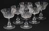 Lote 1 - BACCARAT, TAÇAS DE CHAMPAGNE - Conjunto de 6 taças de champagne com decoração lapidada. Dim: 12,5 cm. Conjunto de 6 taças similares à venda por € 1.950. Nota: marcadas na base. Consultar valor indicativo em https://www.pamono.eu/crystal-champagne - 3