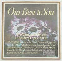 Lote 277 - OUR BEST TO YOU - Álbum com 3 discos de vinil 33 rpm, "Our Best to You", Reader`s Digest. Nota: sinais de uso