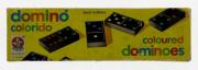 Lote 1152 - Domino colorido em madeira, da fabrica Estrela de 1964, completo em caixa de origem, sinais de uso ( 18,5 x 5 cm )