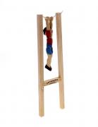 Lote 1569 - Brinquedo de tensão em madeira, Acrobata, ARTSANA a funcionar ( 30 cm ) Novo, em embalagem