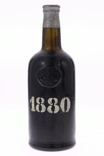 Lote 12 - PORTO ANTÓNIO JOSÉ DA SILVA 1880 - Garrafa de Vinho do Porto, 1880, António José da Silva & Cª, Proprietario da Quinta do Noval, Alto Douro, (750ml). Nota: garrafa idêntica à venda por € 689. Consultar valor indicativo em https://www.garrafeiran