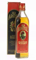 Lote 184 - WHISKY OLD ARGYL - Garrafa de Whisky, Blended Scotch Whisky, Burn Stewart and Cº, Escócia, (700ml - 40%vol.). Nota: em caixa de cartão original. Garrafa dos anos 1980s