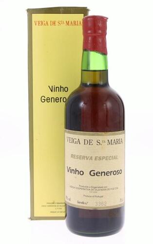 Lote 316 - VEIGA DE STA MARIA - Garrafa de Vinho Generoso, Reserva Especial, Adega Cooperativa de Vila Nova de Foz Côa, (750ml - 19%vol.)