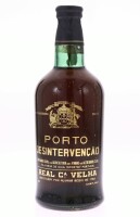 Lote 86 - PORTO DESINTERVENÇÃO - Garrafa de Vinho do Porto, Tinto Aloirado Doce, Real Companhia Velha, Vila Nova de Gaia, (750ml - 20%vol.)