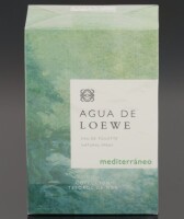 Lote 39 - LOEWE, FRASCO DE PERFUME - Eau de Toilette "Agua de Loewe Mediterráneo", Colección Tesoros de Mar, Made in France, 100 ml. Nota: sem uso, caixa selada