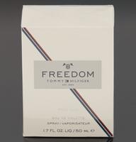 Lote 164 - TOMMY HILFIGER, FRASCO DE PERFUME - Eau de Toilette Spray "Freedom", Made in Switzerland, 50 ml. Nota: sem uso, caixa selada