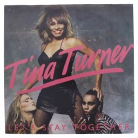 Lote 175 - TINA TURNER, "LET´S STAY TOGETHER" - Disco de Vinil, maxi single de 45 rpm, de 1983. Capa em bom estado com allguns sinais de armazenamento e disco sem sinais de uso