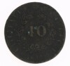 Lote 9 - PORTUGAL, MOEDA DE 40 REIS, ANO 1833 - Moeda da Monarquia Portuguesa, de D. Maria II em bronze de 1833. Dim: 38 mm (diâmetro). Nota: sem classificação atribuída pela Oportunity Leilões, cabe ao licitante atribuir a classificação e a valorização q