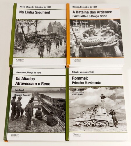 Lote 18 - II GUERRA MUNDIAL: ROMMEL: PRIMEIRO MOVIMENTO, TOBRUK, 1941; ROMMEL EM RETIRADA, EL ALAMEIN, JULHO DE 1942; ROMMEL: ÚLTIMA VITÓRIA, 1942; PONTO MORTO EM ITÁLIA, ANZIO, JANEIRO DE 1944; BAGRATION: O FIM DO GRUPO DE EXÉRCITOS DO CENTRO, BIELORRÚSS