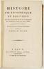 Lote 67 - HISTOIRE PHILOSOPHIQUE ET POLITIQUE, DES ÉTABLISSEMENTS ET DU COMMERCE DES EUROPÉENS DANS LES DEUX INDES. TOME DIXIÈME - Guillaume-Thomas Raynal, Paris, Chez Berry, Libraire, [1795]. Raríssima peça setecentista. Encadernação inteira em pele com - 2