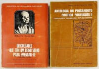 Lote 73 - DIFICULDADES QUE TEM UM REINO VELHO PARA EMENDAR-SE E OUTROS TEXTOS; ANTOLOGIA DO PENSAMENTO POLÍTICO PORTUGUÊS. LIBERALISMO, SOCIALISMO, REPUBLICANISMO. 2 OBRAS - Ribeiro Sanches; selecção, apresentação e notas de Vítor de Sá, Porto, Editorial 