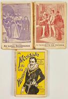 Lote 95 - A MOCIDADE DO REI HENRIQUE; O FAVORITO DA RAINHA. ROMANCE DE CAPA E ESPADA; AS LUVAS ENVENENADAS. ROMANCE DE AVENTURAS. 3 OBRAS - Ponson du Terrail, Lisboa, Edição João Romano Torres, 1927. 3 obras. Encadernações editoriais em brochura. Conjunto