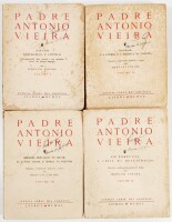 Lote 96 - PADRE ANTÓNIO VIEIRA. I. ESTUDO BIOGRÁFICO E CRÍTICO (ACOMPANHADO DUM SERMÃO E SUA APOLOGIA ACÊRCA DO QUINTO IMPÉRIO); II. NO BRASIL. A GUERRA E A POLÍTICA NA COLÓNIA; III. SERMÕES PRÈGADOS NO BRASIL. A VIDA SOCIAL E MORAL NA COLÓNIA; IV. EM POR