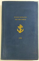 Lote 109 - CARTOGRAFIA: OCEAN PASSAGE FOR THE WORLD - compiled by Rear Admiral Boyle T. Sommerville, London, Hydrographic Department, 1950. Raro. Monumental edição. Conserva apensos, acondicionados na respectiva bolsa, todos os mapas desdobráveis, alguns 