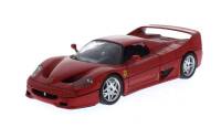 Lote 336 - Ferrari F50, de 1995, escala 1/18 da Burago, made in Italy, encarnado