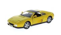 Lote 321 - Ferrari 348 ts, escala 1/18, da Maisto, amarelo