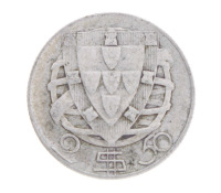 Lote 105 - PORTUGAL, MOEDA DE 2.5 ESCUDOS EM PRATA 650, ANO 1944 - Moeda da República Portuguesa de 1944. Peso indicativo: 3.5 g. Dim: 20 mm (diâmetro). Nota: sem classificação atribuída pela Oportunity Leilões, cabe ao licitante atribuir a classificação 