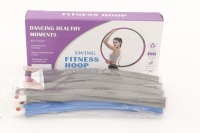 Lote 143 - FITNESS HOOP, ARCO DE GINÁSTICA - Arco de ginástica em inox com revestimento em espuma azul e cinzento, montagem fácil, ajustável. Dim: 96 cm (diâmetro aprox.). Nota: sem uso, em caixa de origem