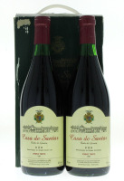 Lote 47 - CASA DE SANTAR 1991 VINHO DE QUINTA – 2 garrafas de Vinho Tinto, DOC Dão, de aroma intenso, macio, bom equilibrio e taninos redondos e com longevidade, Casa de Santar, Santar, (750ml – 12,5%vol.). Nota: em caixa de cartão original