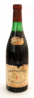 Lote 119 - PERIQUITA 1973 - Garrafa de Vinho Tinto, 1973, J.M. da Fonseca, Azeitão, (750ml - 12%vol.), rótulo danificado. Nota: garrafa idêntica à venda por € 27.50. Consultar valor indicativo em https://www.garrafeiranacional.com/1973-jose-maria-da-fonse